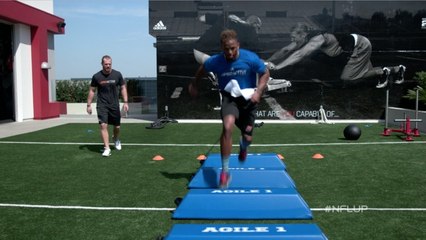 NFL Up!: Bungee assisted agility drill