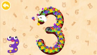 Kids  writing Numbers with cute activities - Magic Numbers Educational game for baby or toddler