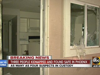 Three kidnapping victims found safe in Phoenix