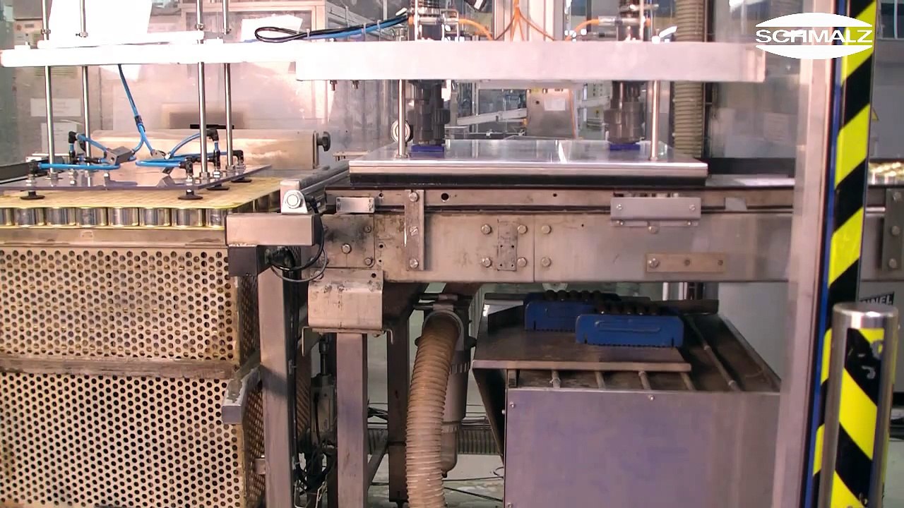 Vakum Süngerli Tutucu ile Konserve Kutusu Taşıma Uygulaması