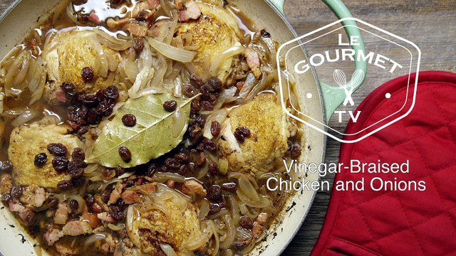 Vinegar-Braised Chicken and Onions