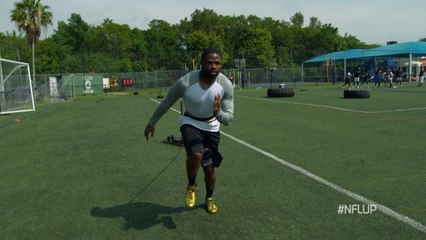 NFL Up!: Sled march cut drill