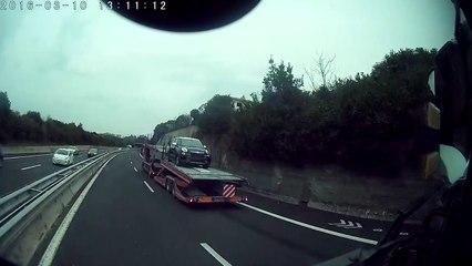 Idiot Stops on Italian Highway