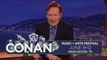 Conan Previews His Bonnaroo Lineup Announcement - CONAN on TBS