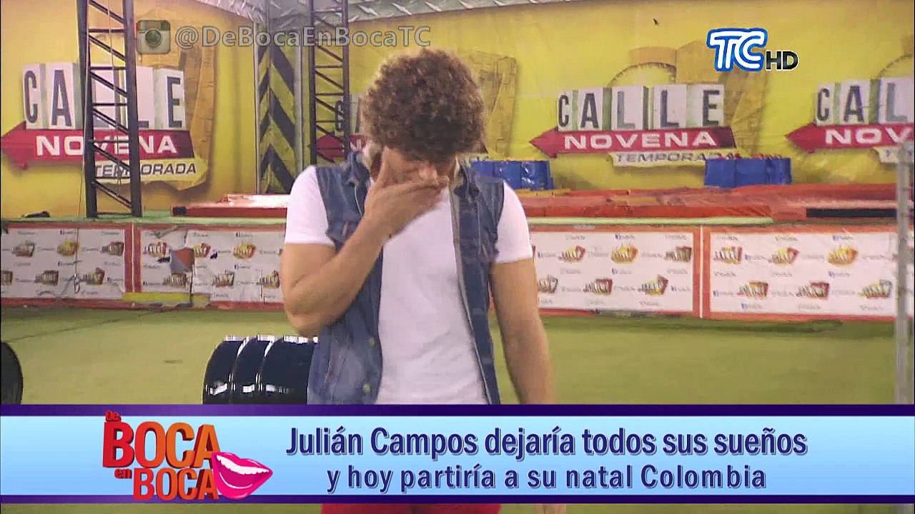 Julián Campos dejaría todos sus sueños y hoy partiría a su natal Colombia