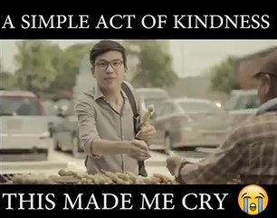 A simple act of kindness that made me cry.