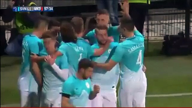 Roman Bezjak Goal - Slovenia 1-0 FYR Macedonia 23.03.2016