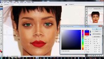 Rihanna vor dem make-up und nach dem make-up 2014 HD