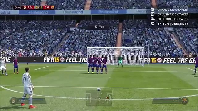 The best FIFA 15 goal ever?! Cristiano Ronaldo Rabona free-kick goal