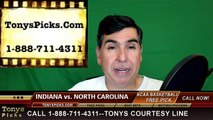 North Carolina Tar Heels vs. Indiana Hoosiers Free Pick Prediction NCAA College Basketball Odds Preview 3-25-2016