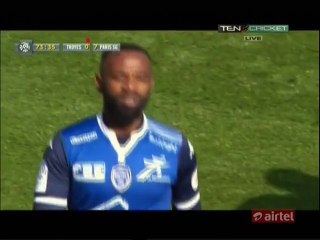 Loosemy Karaboue Tackle and RED CARD | Troyes v. PSG - 13.03.2016 HD