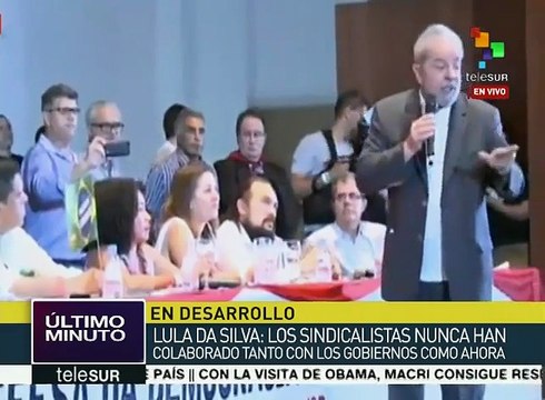 Lula: Defendamos los logros laborales alcanzados en Brasil con el PT