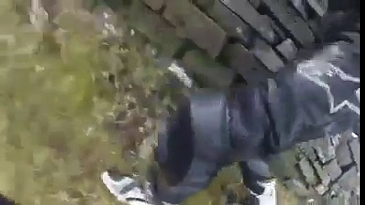 Biker survives 40ft fall after high speed near miss
