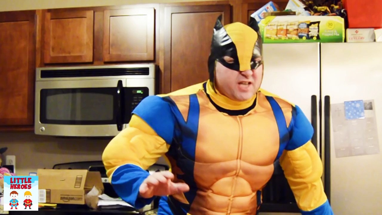 Little Heroes MARVEL In Real Life Superheroes Thor Captured + Superman + Batman + Spiderma