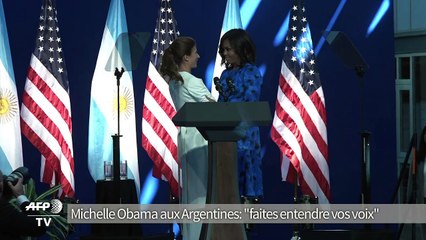 Michelle Obama aux Argentines: "faites entendre vos voix"