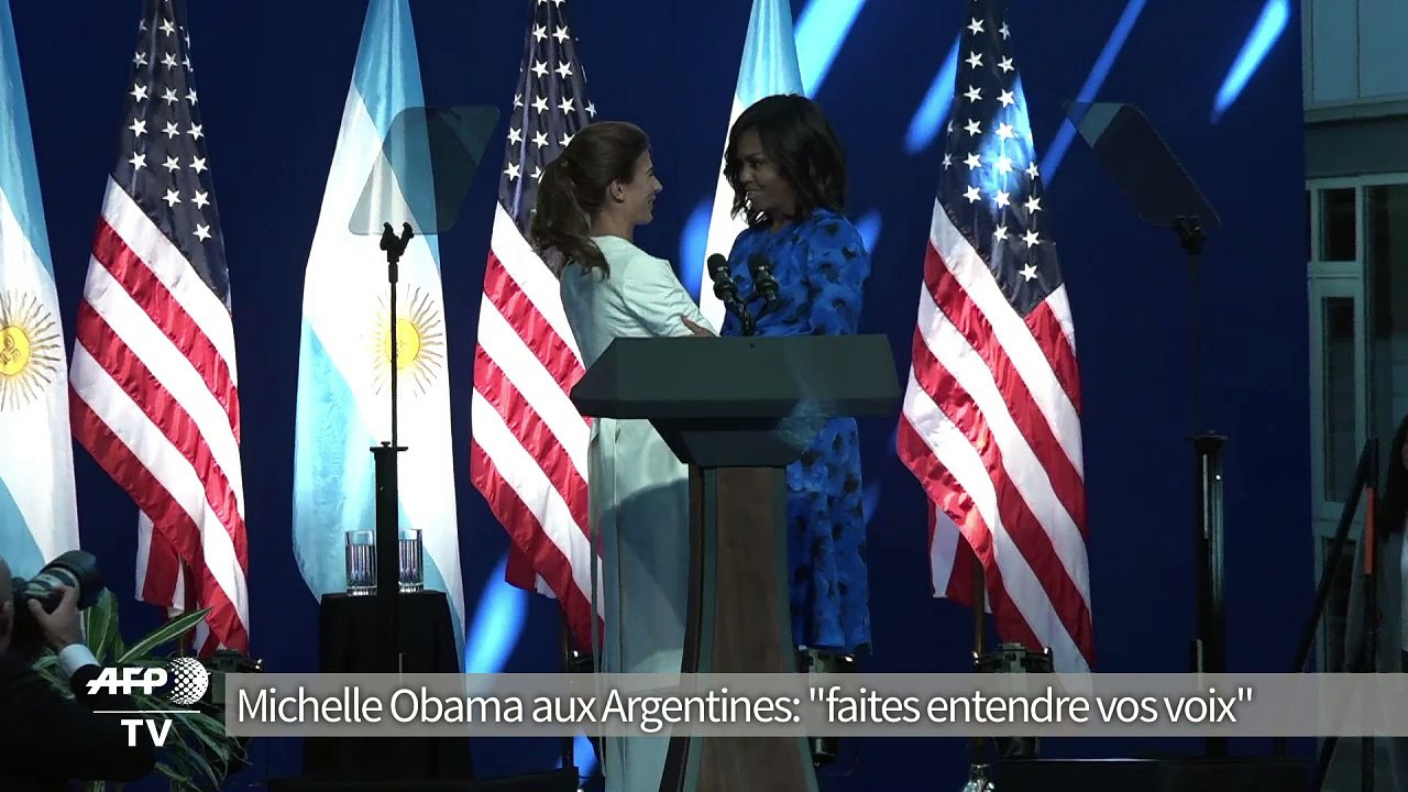 Michelle Obama aux Argentines: "faites entendre vos voix"