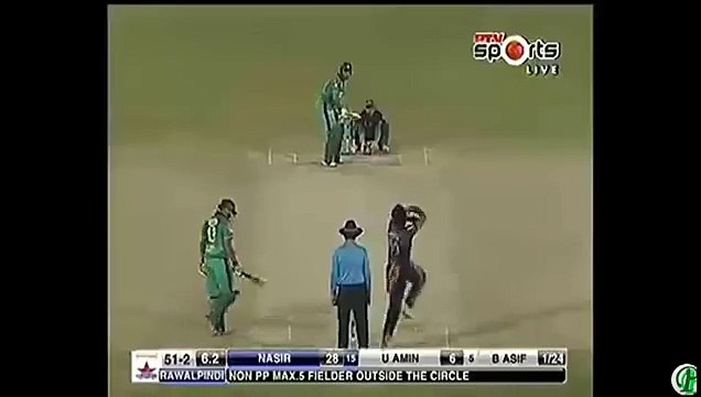 Usama Mir spectacular catch of Nasir Jamshed in Haier National T20 Cup 2015