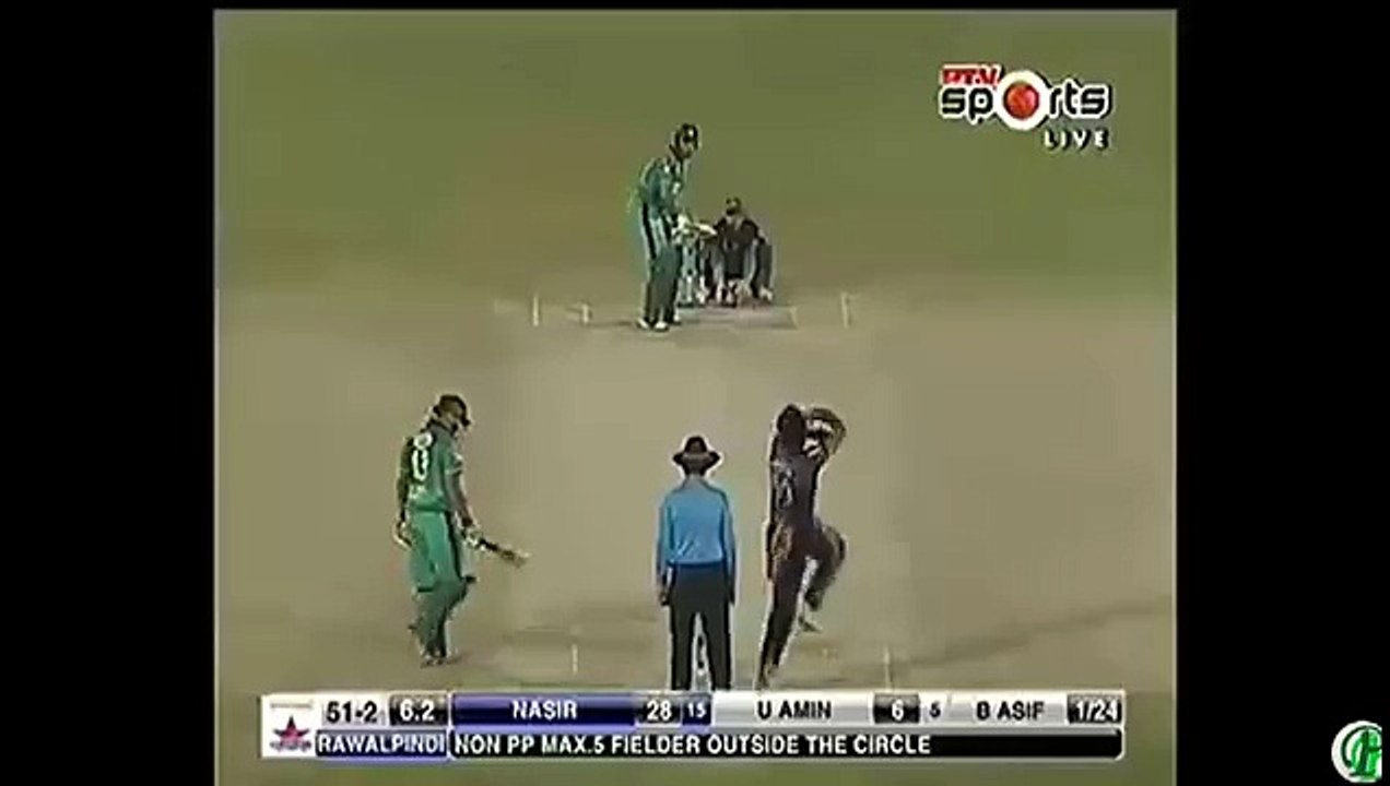 Usama Mir spectacular catch of Nasir Jamshed in Haier National T20 Cup 2015