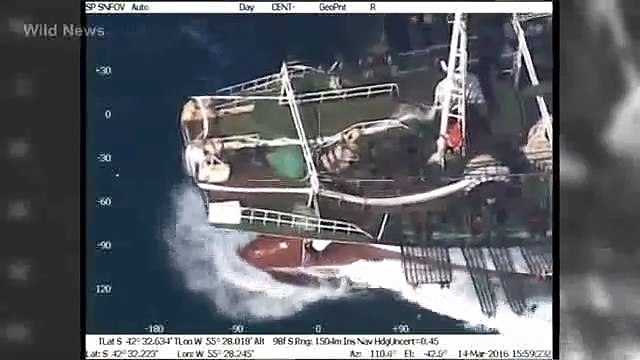 Argentine Coast Guard sinks flagged fishing China