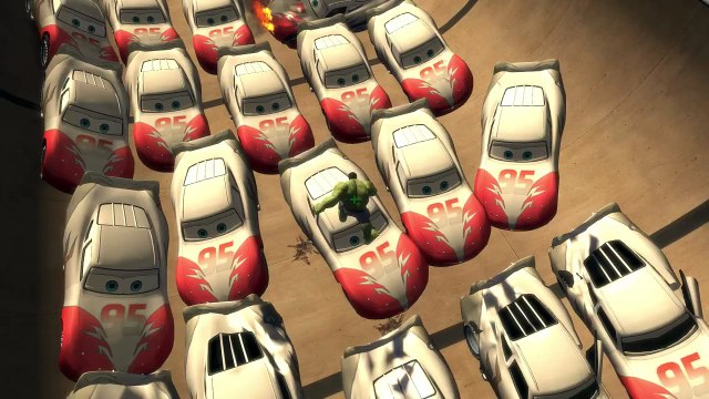 HULK CARS SMASH PARTY! Custom Disney Lightning McQueen CARS Finger Family Songs Nursery Rhymes w
