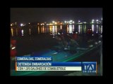 Esmeraldas: interceptan lancha cargada con 1.375 galones de combustible