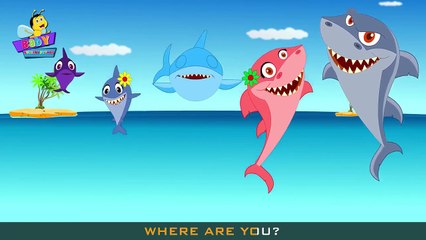 Finger Family Shark Family Nursery Rhyme | Animal Finger Family | Fish Finger Family