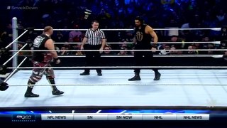 Roman Reigns vs Bubba Ray Dudley ends in a Double count out: ... second the bell was rung, Reigns and Bubba Ray Dudley b