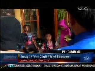 Remaja 15 Tahun Cabuli 3 Bocah Perempuan