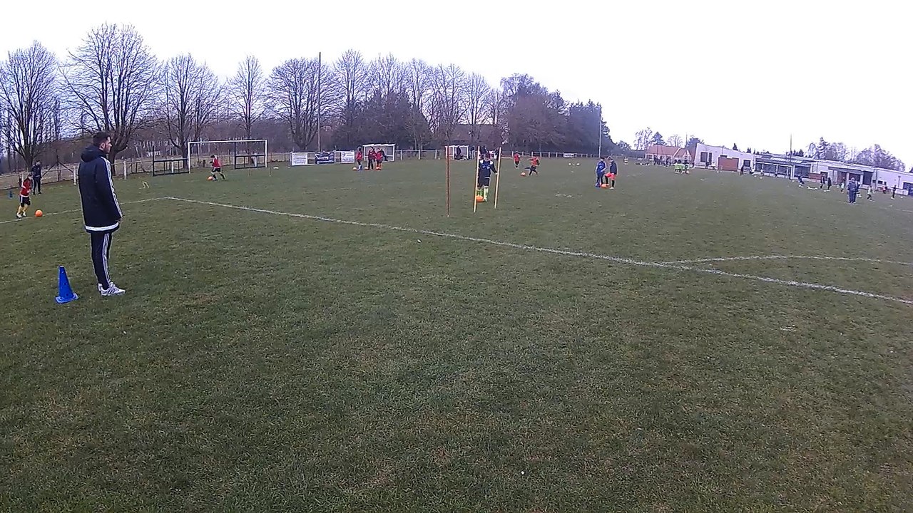 Entrainement avec les joueurs de l'Amiens SC