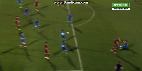 RUSSIA (U21) vs AZERBAIJAN (U21) 2-1 goal by Barinov 24.03.2016
