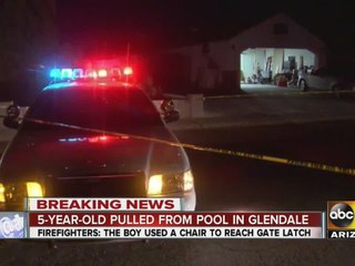 5-year-old pulled from pool in Glendale