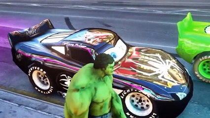 Cars Songs For Kids ♪ Five little ducks ♪ HULK CARS Lightning McQueen CARS Rhymes