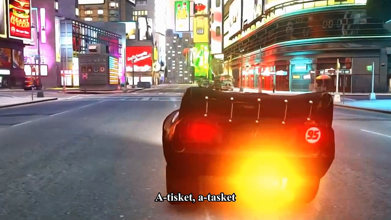 Spiderman Songs Lyrics ♫ A-Tisket A-Tasket ♫ Hulk Cars Smash Party Lightning McQueen