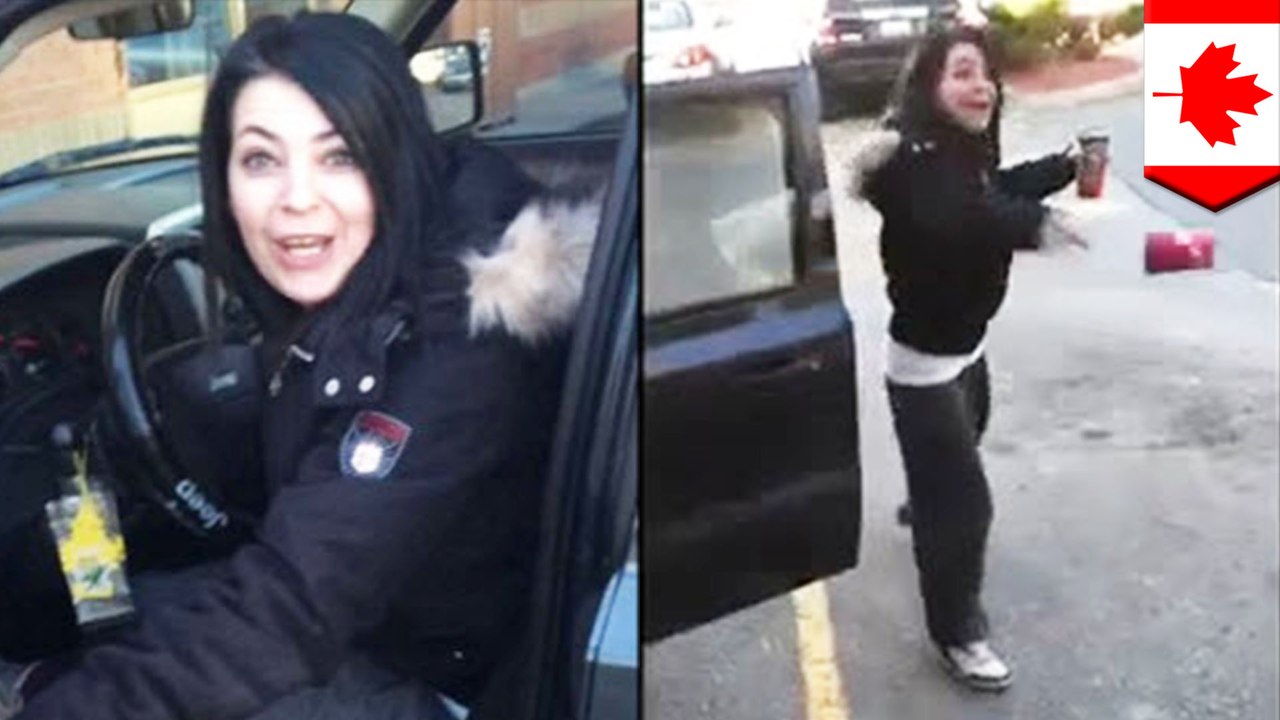 A-hole woman parked in handicapped spot confronted by A-hole cameraman