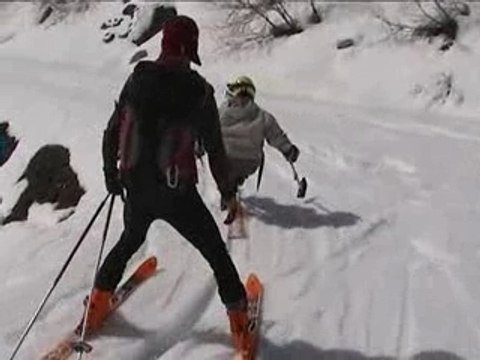 Rando tractée en bob-ski au col du Sabot