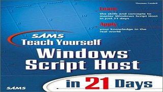Download Sams Teach Yourself Windows Script Host in 21 Days