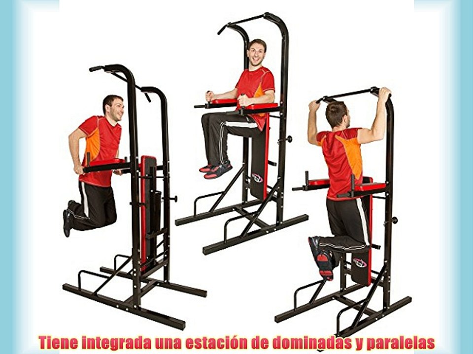 TecTake Multiestación maquina de musculación aparato DIP banco barra de dominadas Dimensiones: