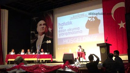Hafızlık ve Ezan Okuma Yarışması Finali Akhisar’da Yapıldı