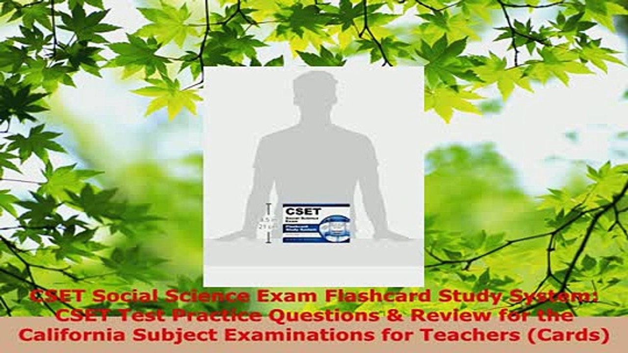Download  CSET Social Science Exam Flashcard Study System CSET Test Practice Questions  Review for Free Books
