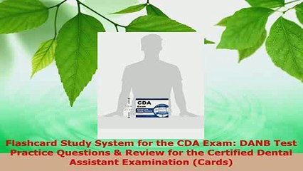 Download  Flashcard Study System for the CDA Exam DANB Test Practice Questions  Review for the Free Books
