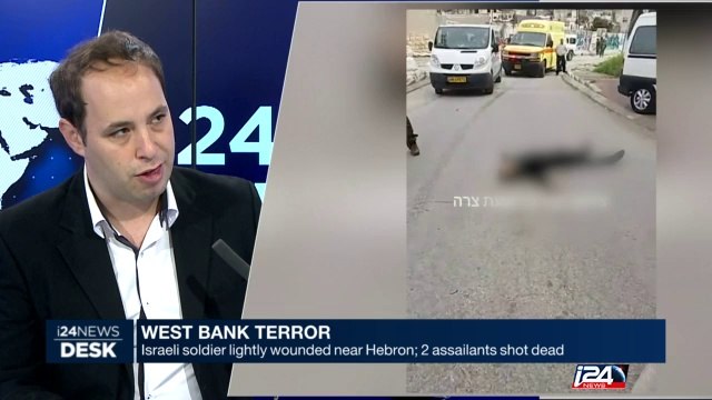 Israeli soldier lightly wounded near Hebron, 2 assaillants shot dead