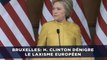 Attentats à Bruxelles: Clinton dénigre le laxisme européen