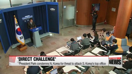 N. Korea's threat is direct challenge to S. Korea and world: President Park