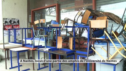 Nantes : une partie du campus bloqué