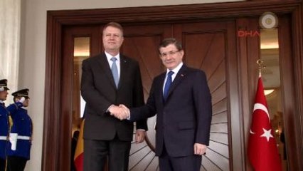 Başbakan Davutoğlu Romanya Cumhurbaşkanı Klaus Werner ile Görüstü