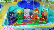 アンパンマン おもちゃ アニメ スライム プール 遊ぶよ❤ animekids アニメキッズ animation anpanman Pool Rainbow Slime