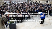 Hommage aux victimes des attentats de Bruxelles