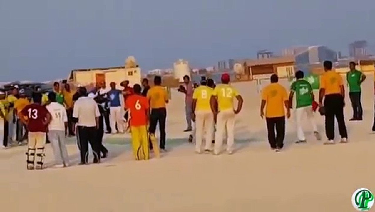 Shoaib Akhtar Playing Cricket in Bahrain 2015