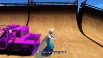Spiderman Car For Kids - Do you ears hang low - Elsa from Frozen Disney