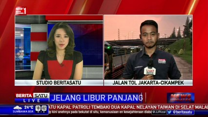 Download Video: Kepadatan Arus Lalu Lintas di Tol Jakarta-Cikampek